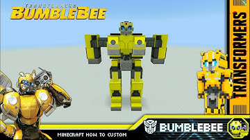 Minecraft how to Custom Bumblebee form 🐝Bumblebee movie! (Texture update) วิธีสร้างบัมเบิ้ลบีในหนัง