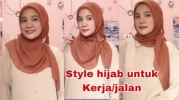 Hijab tutorial suitable for work & walking, #hijab #style #hijabtutorial #subscribe