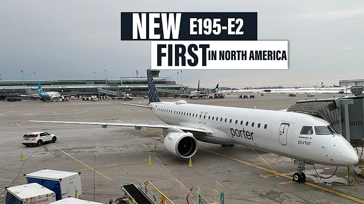 Flying on Porter Airlines NEW Embraer E195-E2 - The FIRST in North America