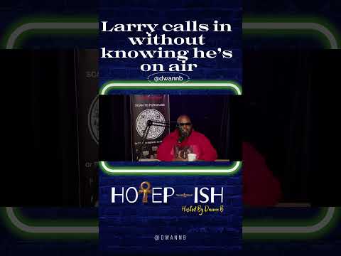 When @larrygoodwell calls in without knowing he’s on air.