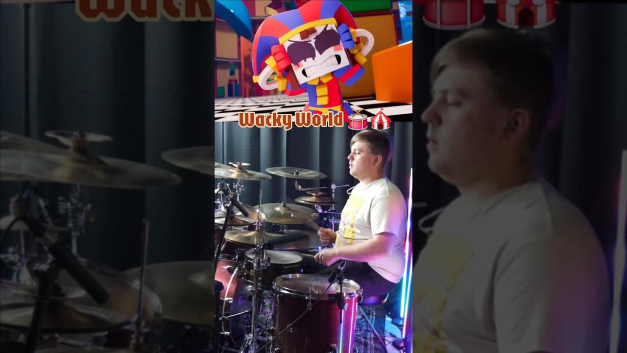 Wacky World 🎪🥁 #shorts #theamazingdigitalcircus #drums #pomni