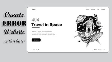 Create Error Website page with Flutter - Flutter Web UI - Speed Code | Hit The Code