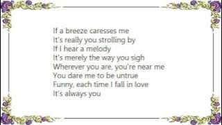 Chet Baker - It’s Always You Lyrics