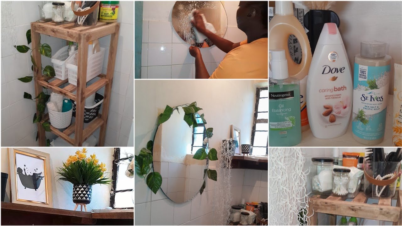 New 💥💥Small Kenyan BATHROOM MAKEOVER//BATHROOM DECOR HAUL//NEW MIRROR
