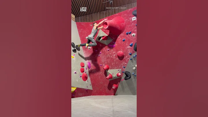 Climber takes nasty fall after losing his grip #shorts #climber #fail
