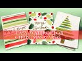 EASY Watercolor Christmas Cards/ Step by Step tutorial for Beginners