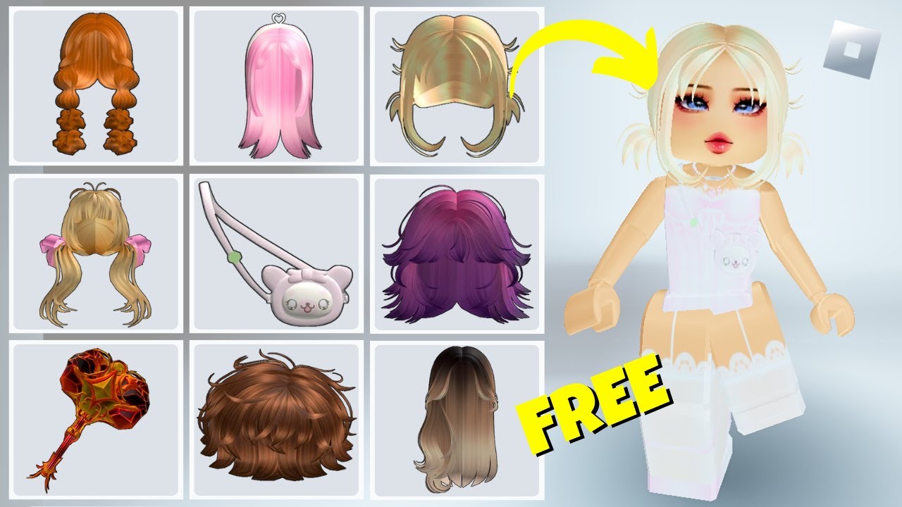 COMO PEGAR 18 ITENS GRÁTIS AGORA NO ROBLOX 2025 (CODE) | CABELOS E+ ...