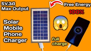 Solar Mobile Charger || Free Energy || Sparking Experiment