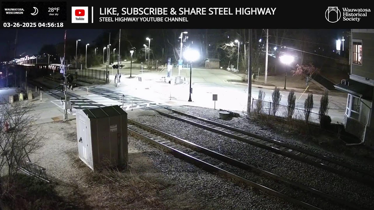 Wauwatosa Historical Society Live Railcam - Wauwatosa, WI #steelhighway