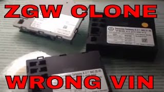How to program a used or new Mercedes ZGW gateway control module