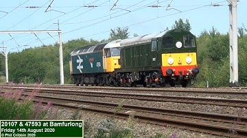 20107 & 47593 at Bamfurlong - 14th August 2020