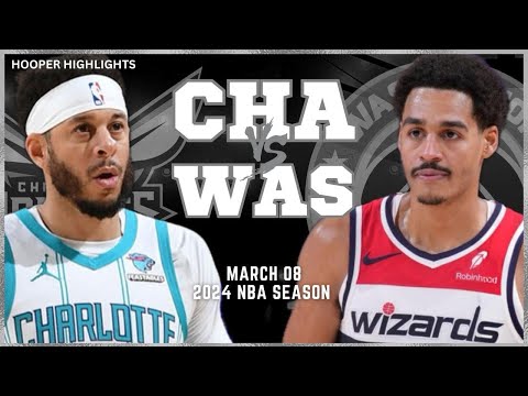 Charlotte Hornets vs Washington Wizards Full Game Highlights | Mar 8 | 2024 NBA Season