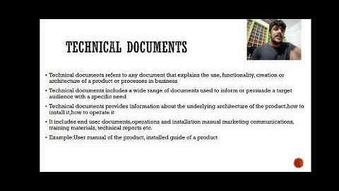 WHAT IS TECHNICAL DOCUMENTATION AND STANDARD OF LIVING