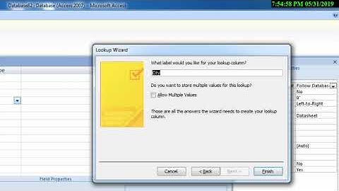 How to create drop down list in ms access in hindi