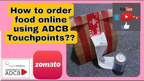 #ADCB #Zomato #ADCBtouchpoints #tinderanay #UAE  How to order food online using ADCB Touchpoints