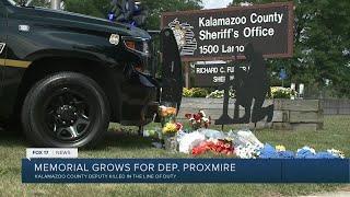Memorial Grows for Fallen Kalamazoo Co Deputy
