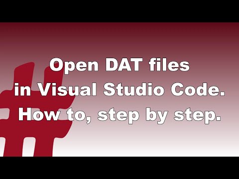 Open DAT files in Visual Studio Code // Tip 68