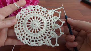 3dCrochet Flower Very easy crochet rose flower making for beginners