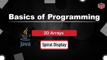 Spiral Display 2D Arrays | In English | Java | Video_4