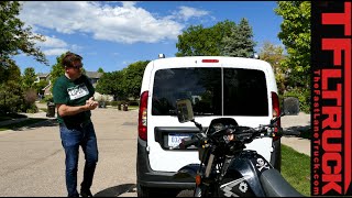 2015 Ram ProMaster City Van vs Dirt Bike Loading & Hauling Review
