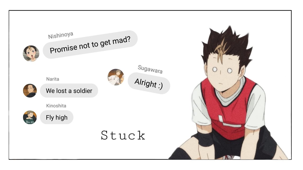 Haikyuu Texts: Stuck
