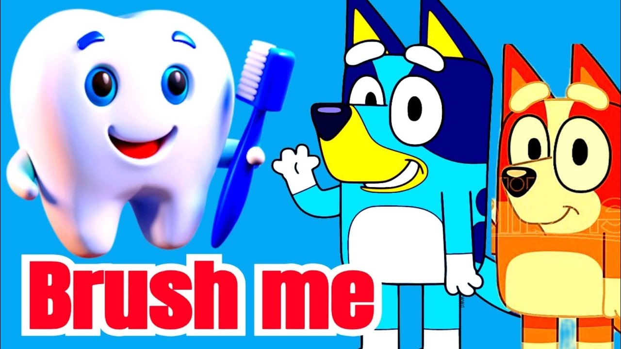 Bluey Learns to Brush Her Teeth 🪥 | Toddler Morning & Bedtime Routine | Healthy Habits for Kids