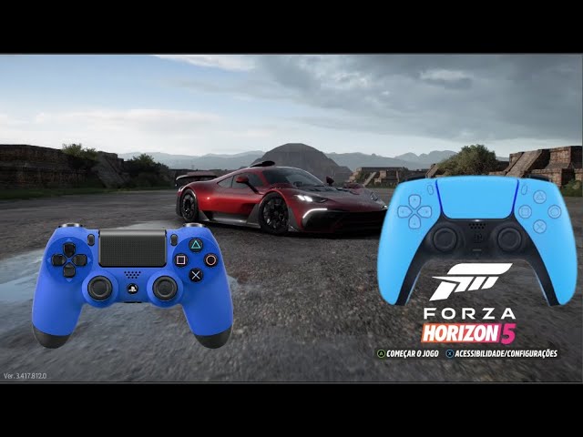 Como usar controle de PS4 no forza horizon 5 e em muitos jogos