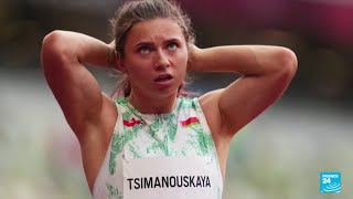 L'athlète biélorusse Kristsina Tsimanouskaïa a quitté Tokyo direction Vienne • FRANCE 24