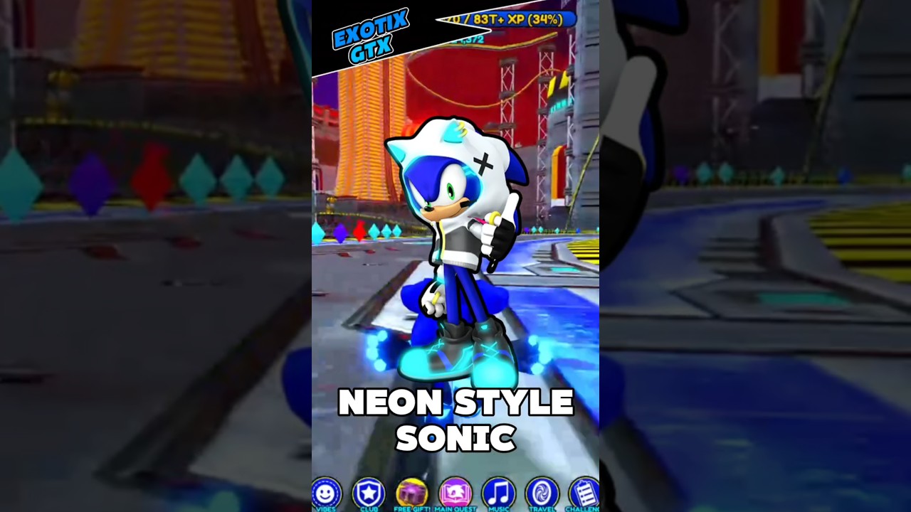 Write to the comment NEON! | Sonic Speed Simulator