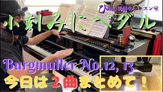 【ピアノレッスン】ブルグミュラー２５の練習曲第12番「別れ 」第13番「コンソレーション」