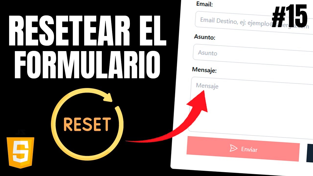 Resetear el Formulario con JavaScript #15 - YouTube