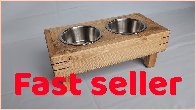 Easy DIY Dog Bowl Stand (Bone-Shaped!)