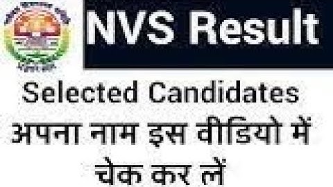 NVS FINAL RESULT OUT  DIRECT RECRUITMENT  POST OF PRINCIPAL  ..