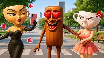 Ballerina Cappuccina angry love with Tung Tung Sahur in Granny House | Funny Horror Animation