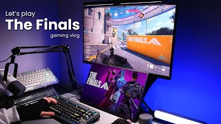 Gaming vlog 🎮 | my first time playing The Finals | unboxing Quntis monitor light bar