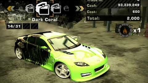 how to build a drift car in NFS MW (2005)