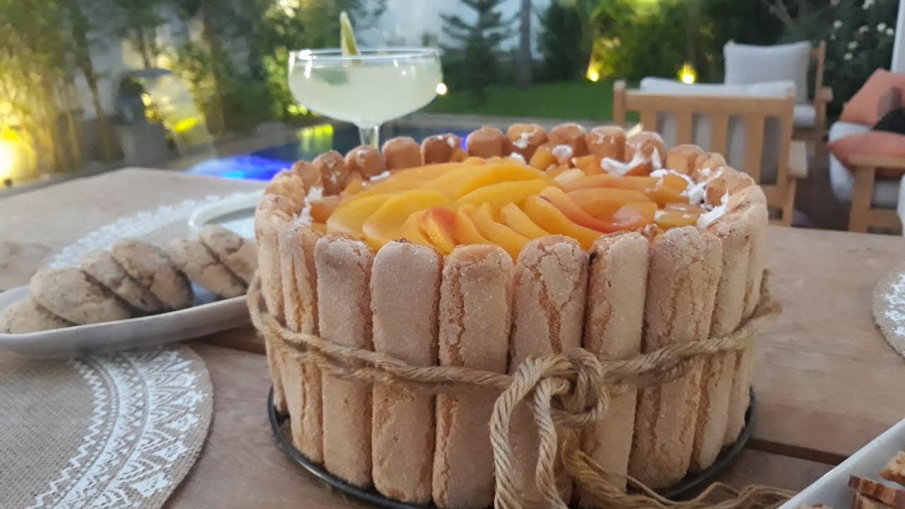 charlotte au peche شرلوط بالخوخ جد ممتاز و بنين