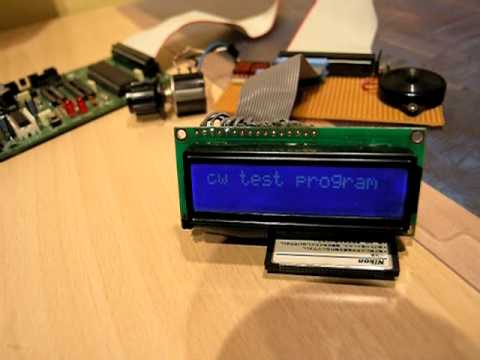 AVR ATmega16 Status 0.3: LCD + CW (morse) + ADC