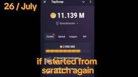 Tapswap code today | If i started from scratch again tapswa tapswap code 26 /July
