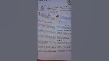 Std 7th Science Chapter 8 Reproduction In Plants Textbook Exercise Solution #newncert #notes #cbse