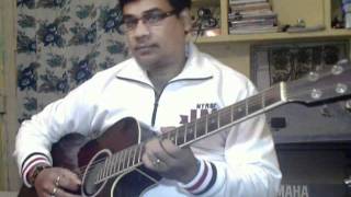 Video thumbnail of "Pyar hua iqrar hua on guitar"