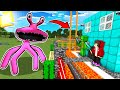 PINK RAINBOW FRIEND vs Security House - Minecraft gameplay by Mikey and JJ (Maizen Parody)