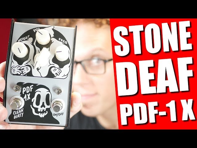 Stone Deaf PDF-1 X - Parametic Distortion Filter Guitar FX Pedal