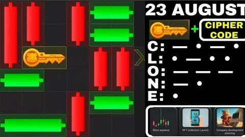 Daily cipher code 23 August/mini game 23 August Hamster combat/Daily task Hamster combat