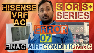 How To Solve Hisense VRF Error 19 And 07#yt#splitac#cassette#youtuber#youtubevideo#Ac Error Details