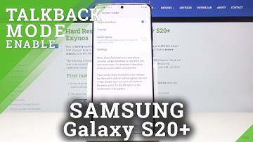 How to Activate TalkBack in Samsung Galaxy S20+ - Enable Screen Reader