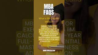 What is IIM Calcutta MBAEx? Program Guide