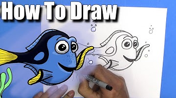 How To Draw Dory - EASY - Step By Step