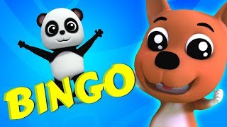 Bingo anjing lagu | sajak untuk anak-anak | Lagu anak anak | pembibitan lagu | Bingo The Dog Song