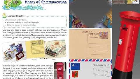 Class -2 EVS Chapter-10 *MEANS OF COMMUNICATION*